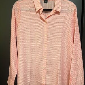 Ann Taylor Pink Patterned Blouse